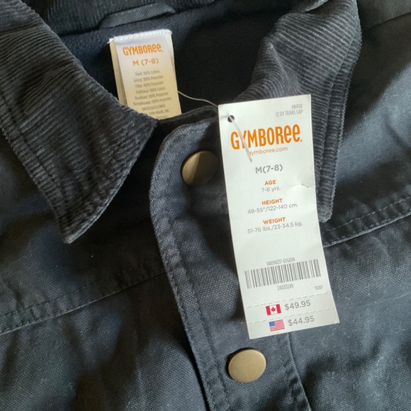 GYMBOREE boys jacket - size 7/8. *BNWT - Picture 2 of 5